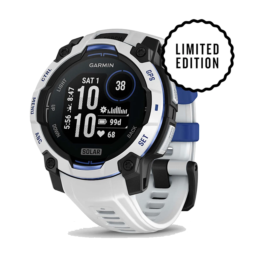 Garmin Instinct 3 45mm Solar whitestone bolt blue