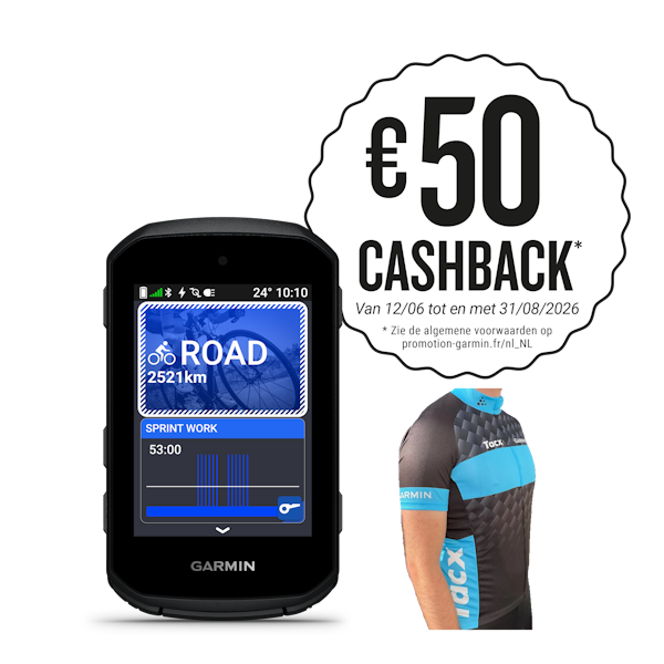 Garmin Edge 850 incl. wielershirt maat XL
