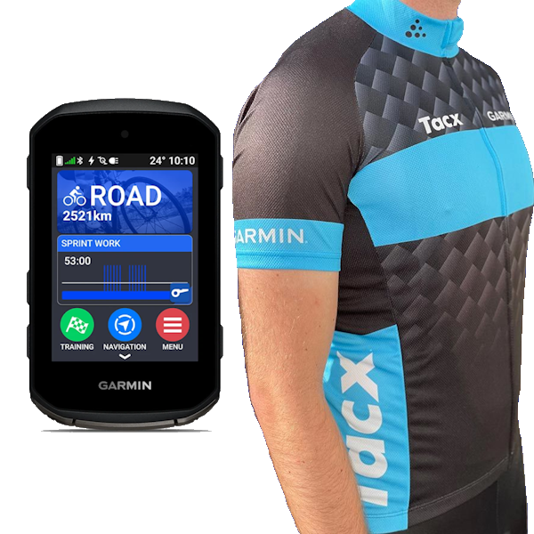 Garmin Edge 850 incl. wielershirt maat XS