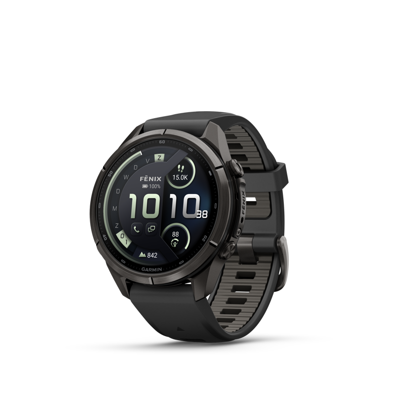 Garmin Fenix 9 Pro 43mm AMOLED inReach carbon gray zwart