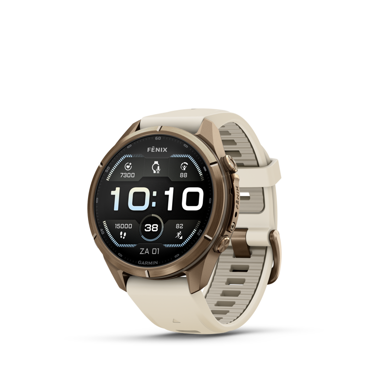 Garmin Fenix 9 Pro 43mm AMOLED goud creme