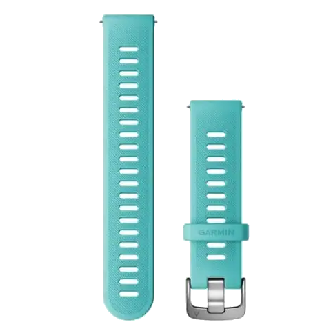 Polsband met snelsluiting aqua met RVS gesp