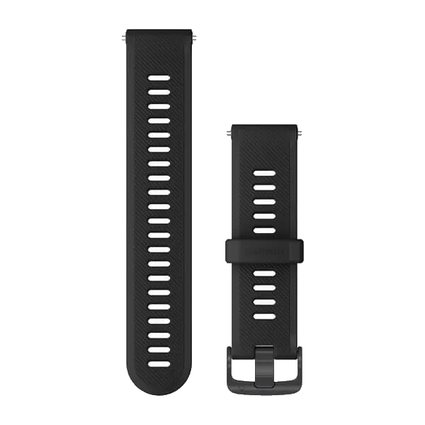 Polsband zwart met leigrijze hardware Forerunner 745 / 945