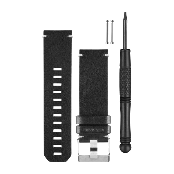 Polsband leer zwart Fenix 3 / Tactix Bravo
