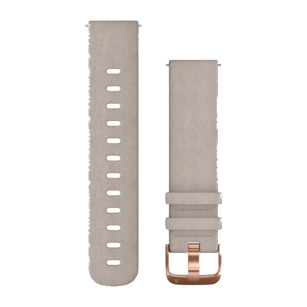 Polsband met snelsluiting grijs suede