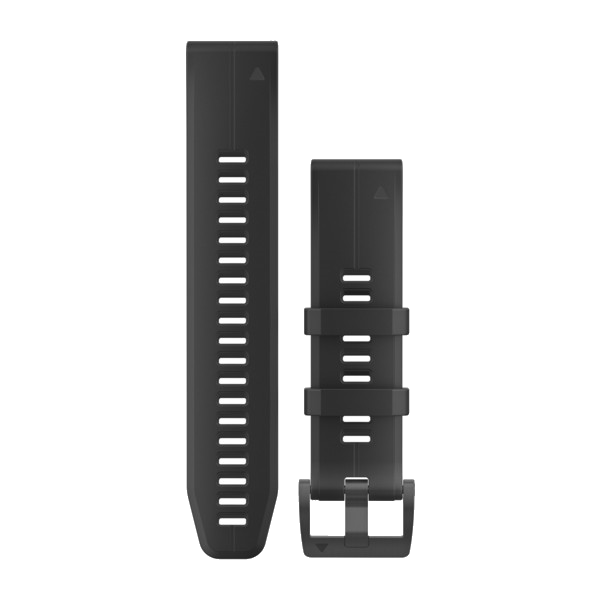 Quickfit 22 polsband siliconen zwart / zwart V2