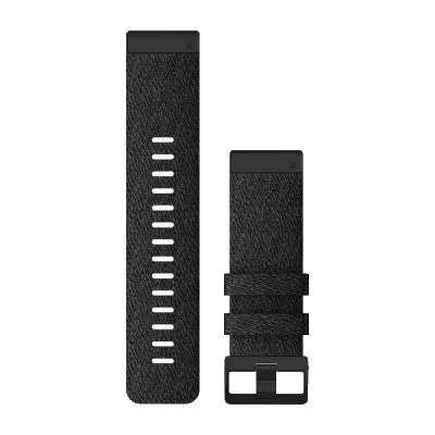 QuickFit 26mm polsband Geschakeerd zwart nylon