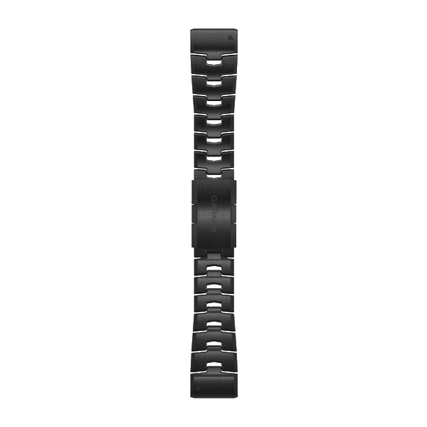 QuickFit 26mm polsband Vented titanium armband met carbon grey DLC coating