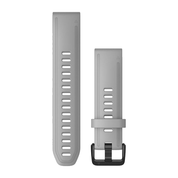 QuickFit 20mm polsband Powder grey siliconen