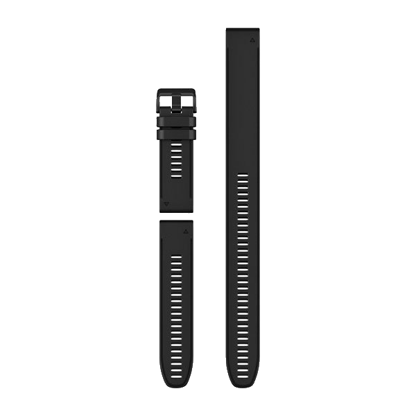 QuickFit 26mm polsband Zwart siliconen (3-delige duikset)