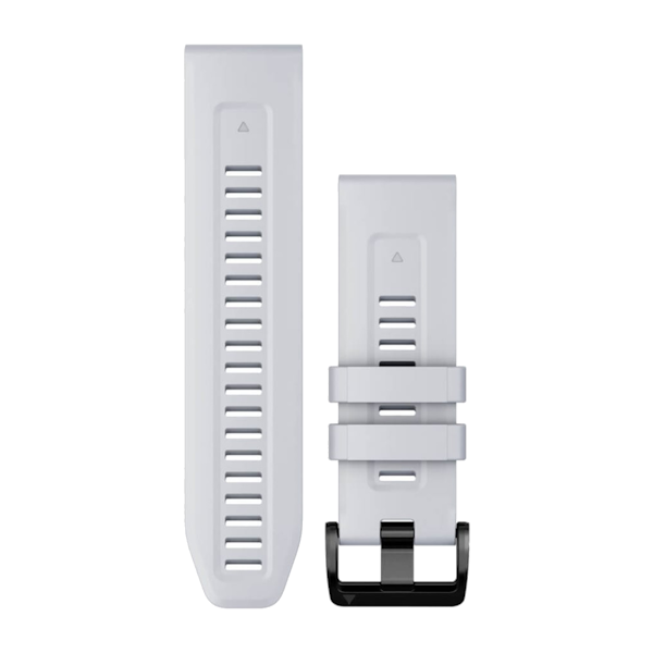 Quickfit 26 polsband whitestone siliconen met zwarte hardware