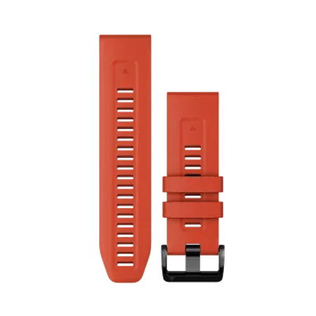 QuickFit 26mm polsband Flame red siliconen