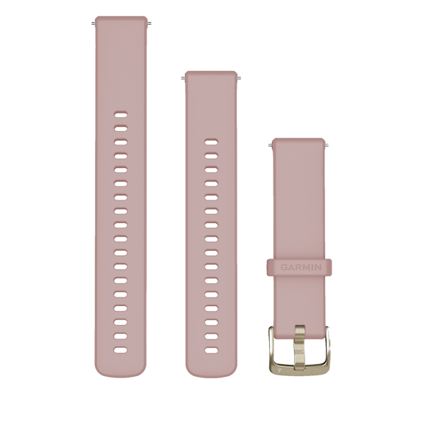 Bandjes met snelsluiting (18 mm) Dust rose met Soft Gold gesp