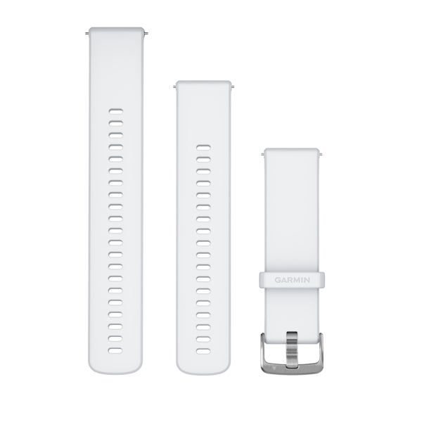 Bandjes met snelsluiting (22 mm) Whitestone met zilverkleurige gesp