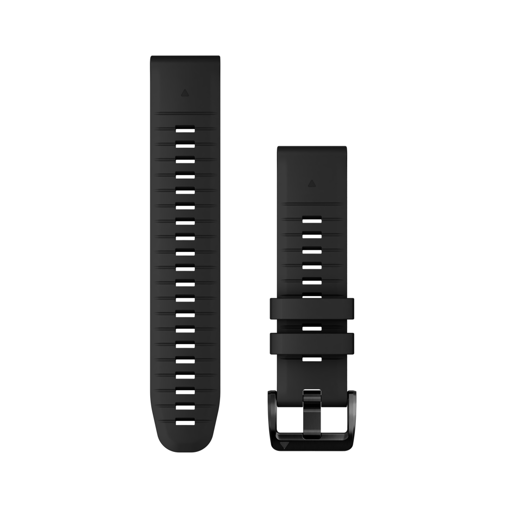 QuickFit 22mm polsband zwart siliconen