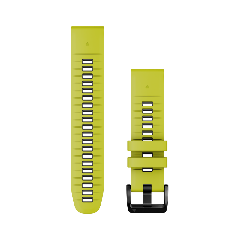 QuickFit 22mm polsband Electric Lime/Graphite siliconen