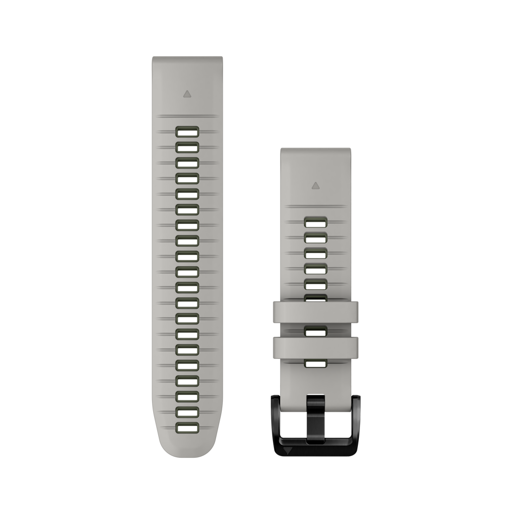 QuickFit 22mm polsband Fog Gray/Moss siliconen