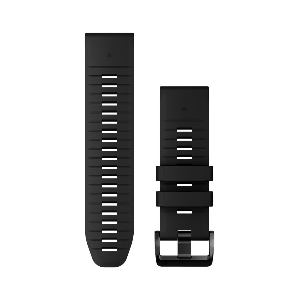 QuickFit 26mm polsband zwart siliconen
