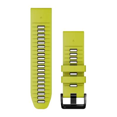 QuickFit 26mm polsband Electric Lime/Graphite siliconen