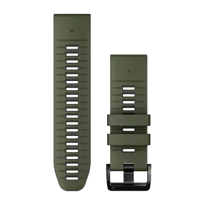 QuickFit 26mm polsband Moss/Graphite siliconen