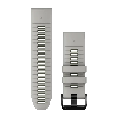 QuickFit 26mm polsband Fog Gray/Moss siliconen
