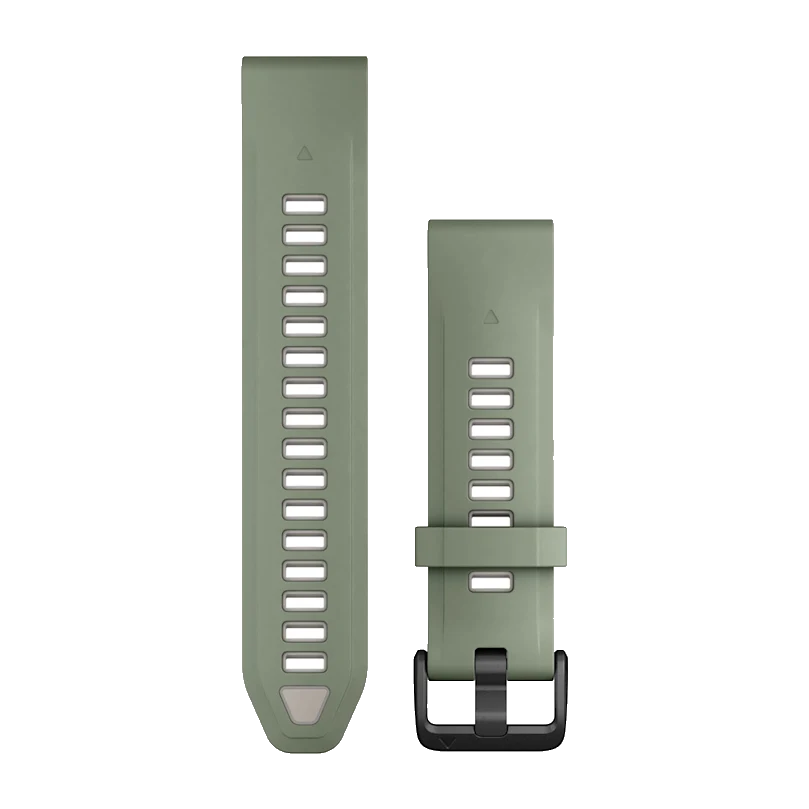 QuickFit 20mm polsband Willow/Fog Gray Silicone