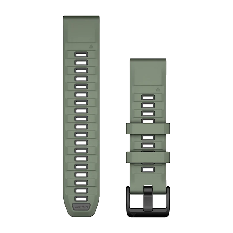 QuickFit 22mm polsband Willow/Graphite Silicone