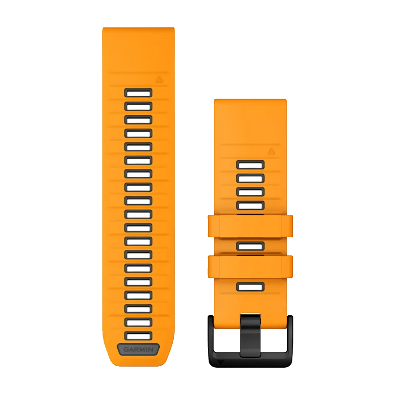 QuickFit 26mm polsband Spark Orange/Graphite Silicone