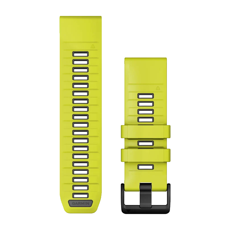 QuickFit 26mm polsband Amp Yellow/Graphite Silicone
