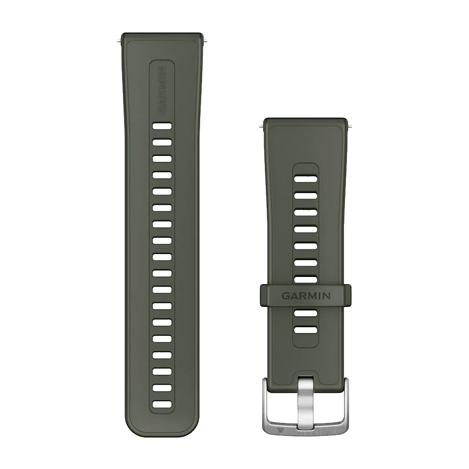 Bandjes met snelsluiting (24 mm) Moss siliconen