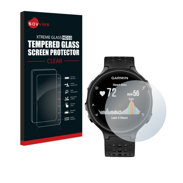 Savvies Xtreme Glass HD33 pantserglas 41mm voor Forerunner 235