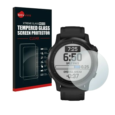 Savvies Xtreme Glass HD33 pantserglas 37mm voor Fenix 6