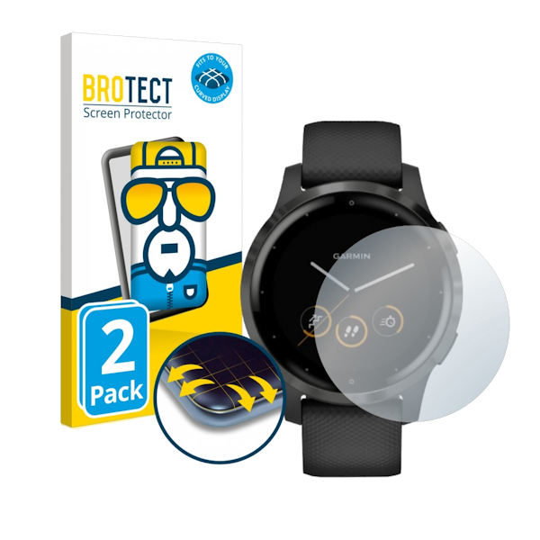 Brotect Flex Full-Cover beschermfolie voor Vivoactive 4 (45 mm) 2 stuks