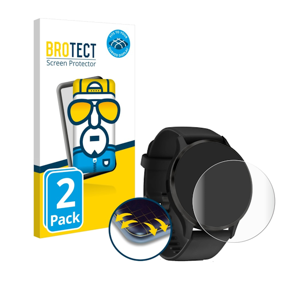 Brotect Flex Full-Cover beschermfolie voor Garmin Venu 3 (2 stuks)