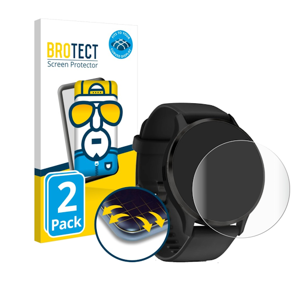 Brotect Flex Full-Cover beschermfolie voor Garmin Venu 3S (2 stuks)