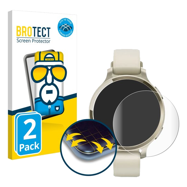 Brotect Flex Full-Cover beschermfolie voor Garmin Lily 2 Active (2 stuks)
