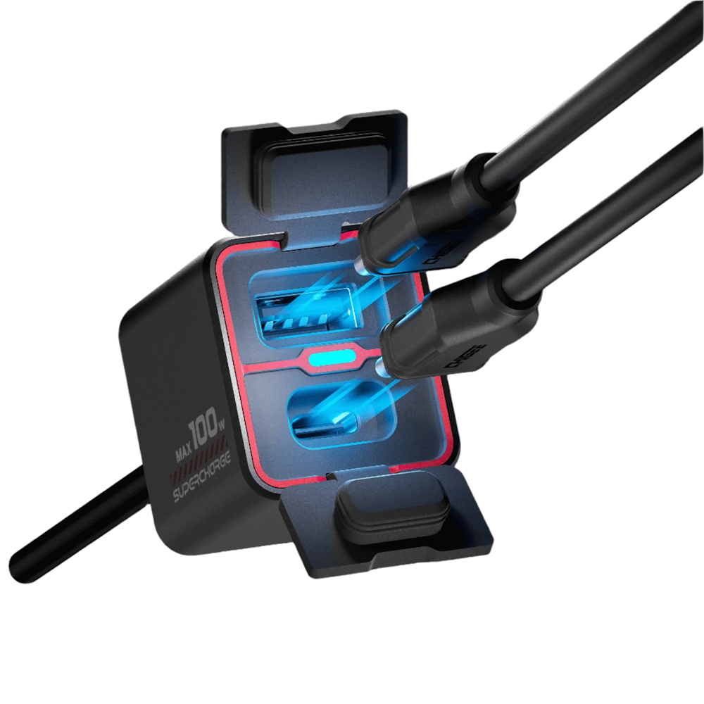 Chigee TR100 2-weg USB-A en C snellader