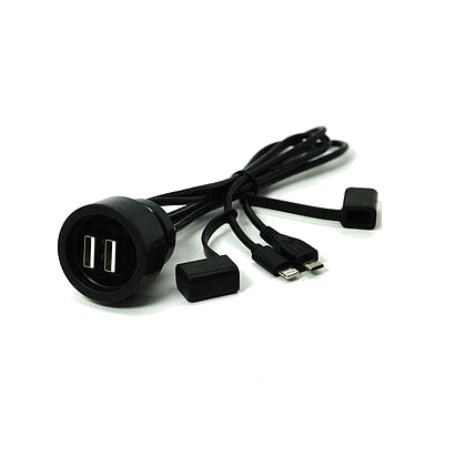 Waterdichte kabelset 2x micro USB