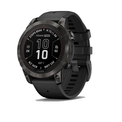 Garmin Fenix 7 Pro Sapphire Solar carbon gray - zwart
