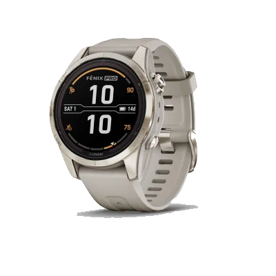 Garmin Fenix 7S Pro Sapphire Solar soft gold - zand