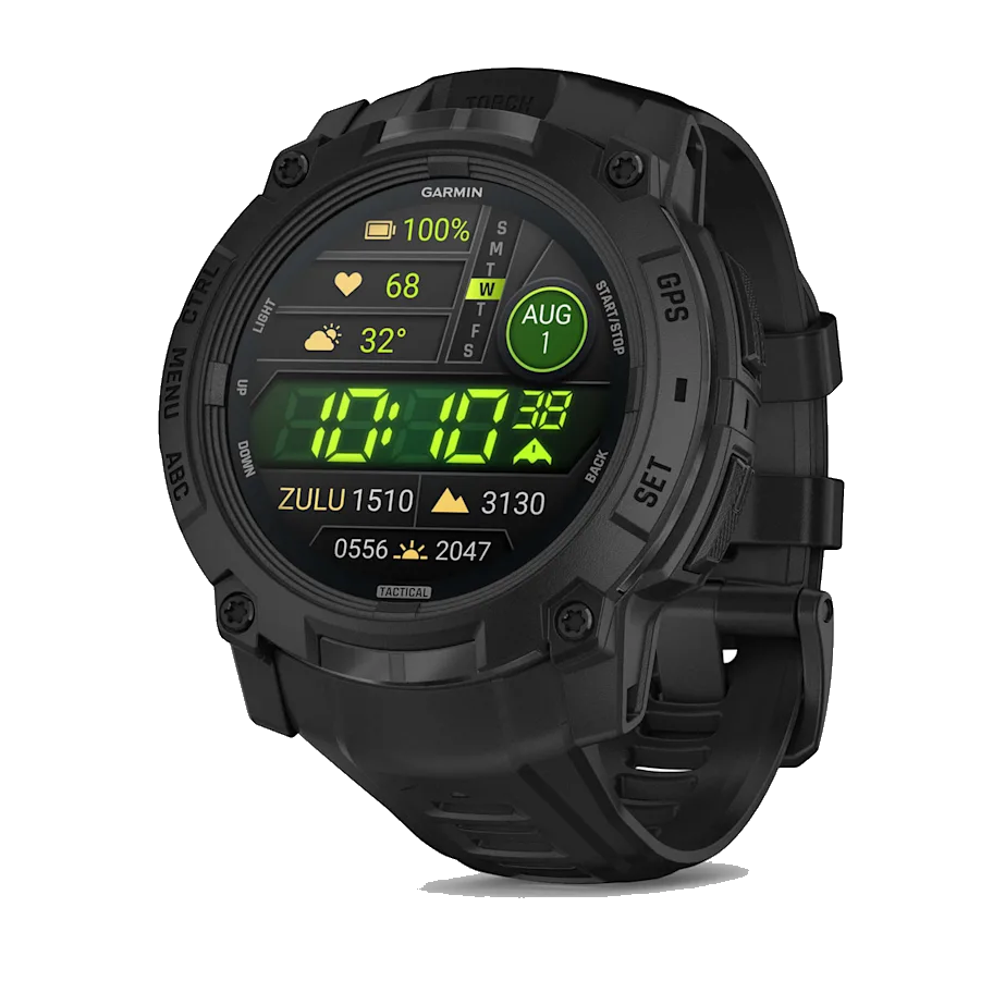 Garmin Instinct 3 50mm AMOLED Tactical zwart - zwart