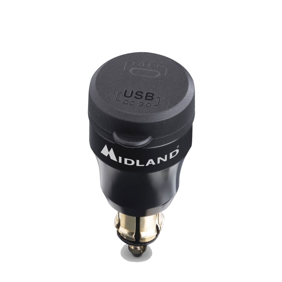 Midland DIN USB-A en USB-C stekker