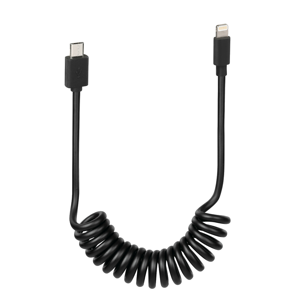 Optiline Micro USB naar Apple 8Pin spiraalkabel