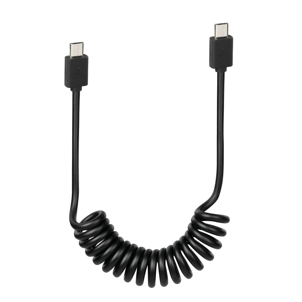 Optiline Micro USB naar Micro USB spiraalkabel