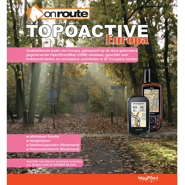 OnRoute TopoActive Europa + uitbreiding