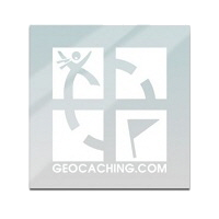 Geocaching raam sticker (binnenkant) 15 x 6,5 cm