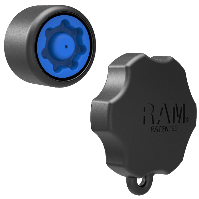 RAM-Mount afsluitbare knop en sleutelknop