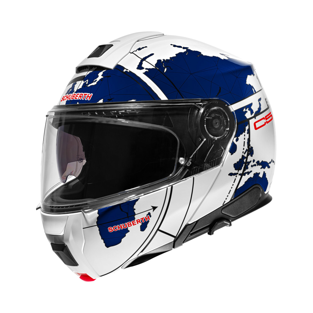Schuberth C5 Globe Wit Blauw 59