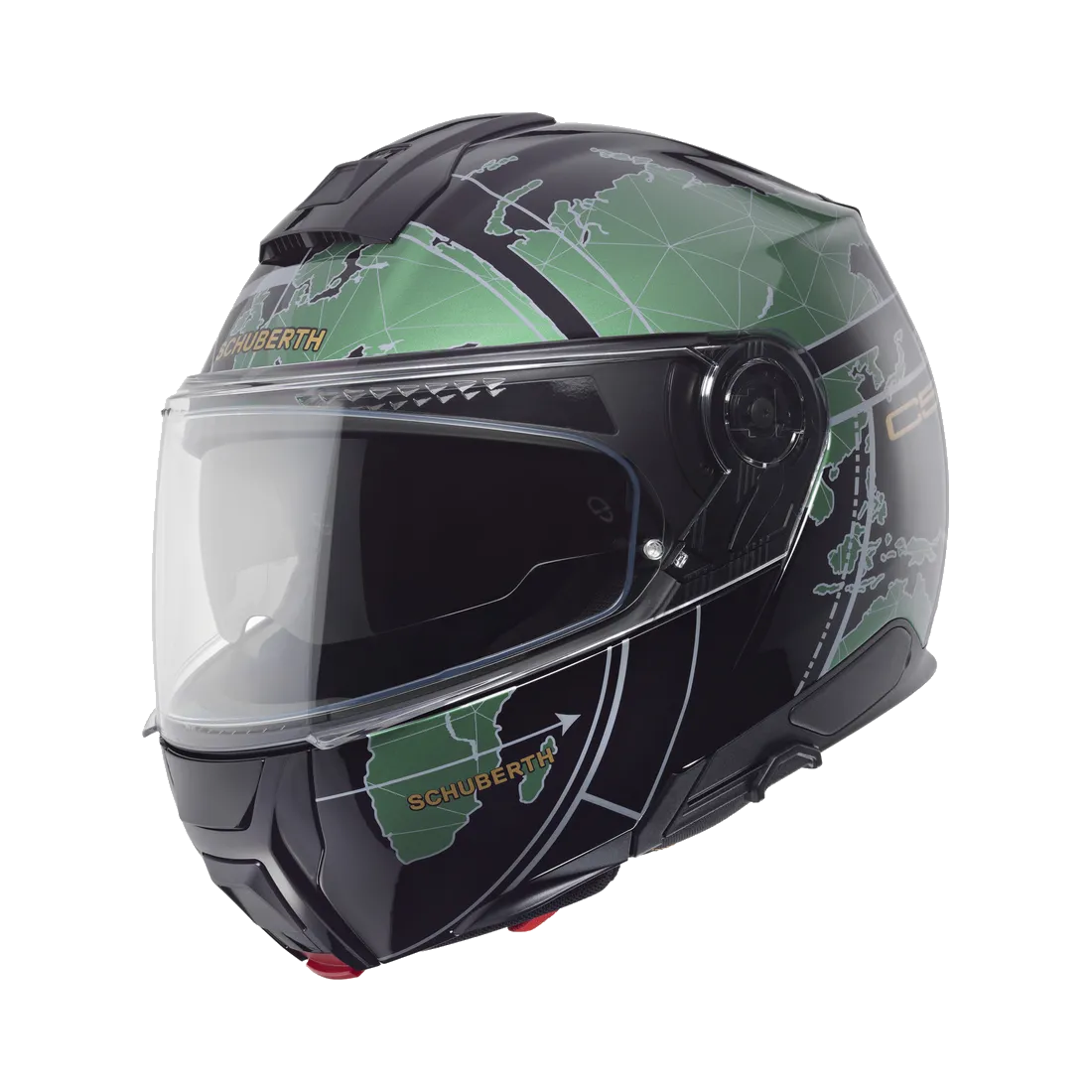 Schuberth C5 Globe Zwart Groen 55