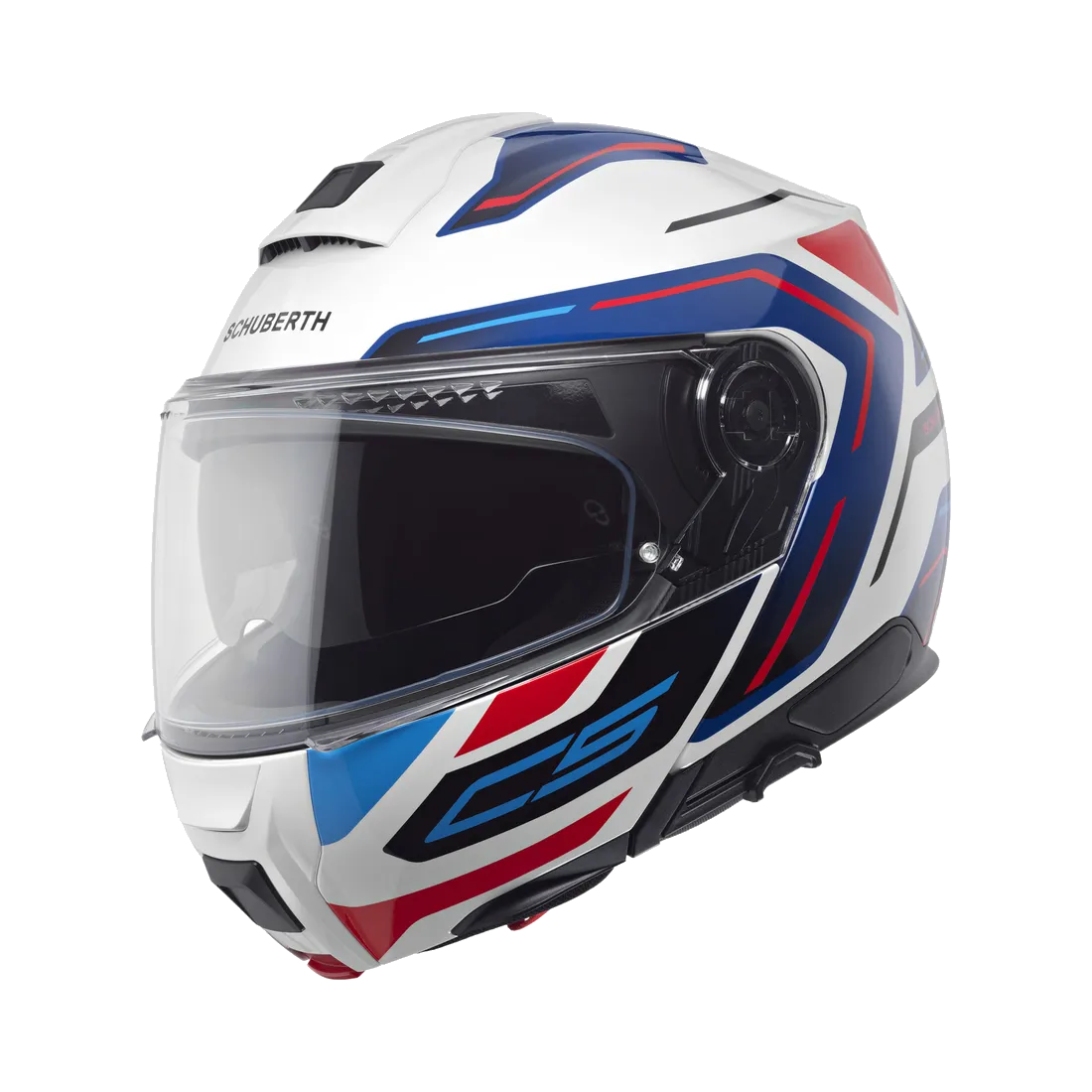 Schuberth C5 Omega Wit Blauw 53